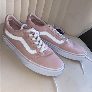 Light pink Vans Old Skool shoes